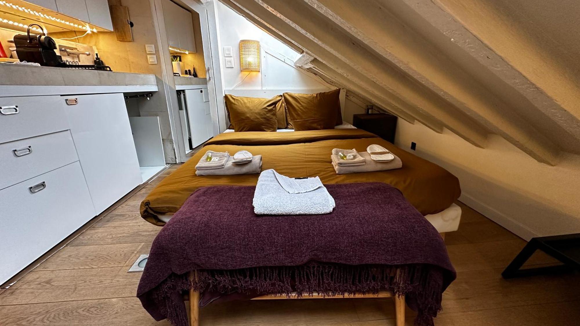 Appartamento Marais Rooftop Studio - Metro Filles Du Calvaire Parigi Esterno foto